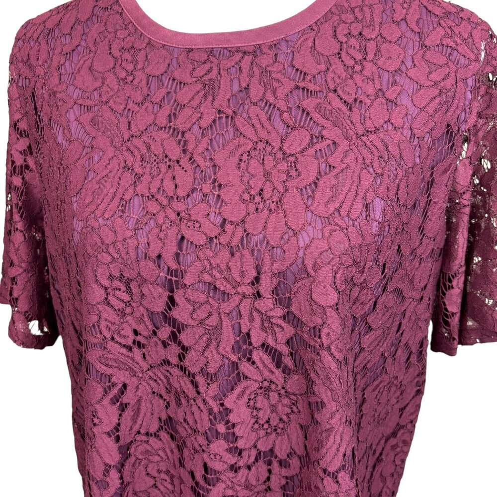 Madewell top, size Large, semisheer, lace, NWT, summer, dressy, office, zipper - Picture 2 of 11
